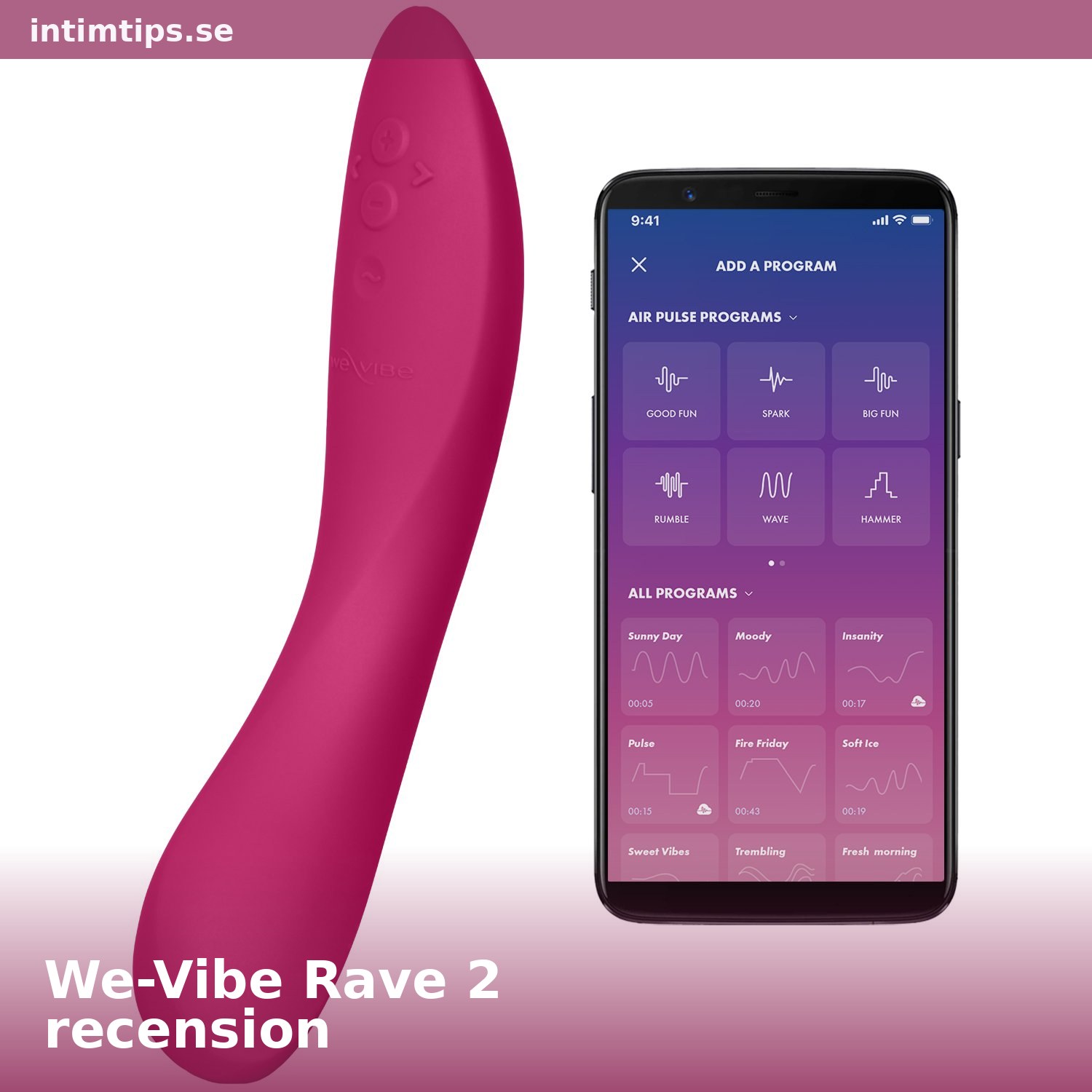 We-Vibe Rave 2 recension – G-punktsvibrator för henne och par